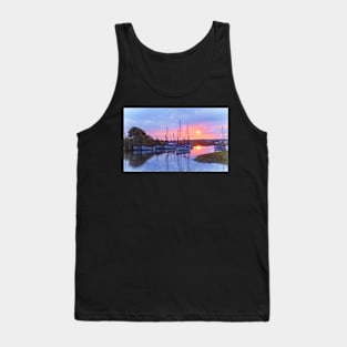 Boats At Blakeny a Digital Painting Tank Top